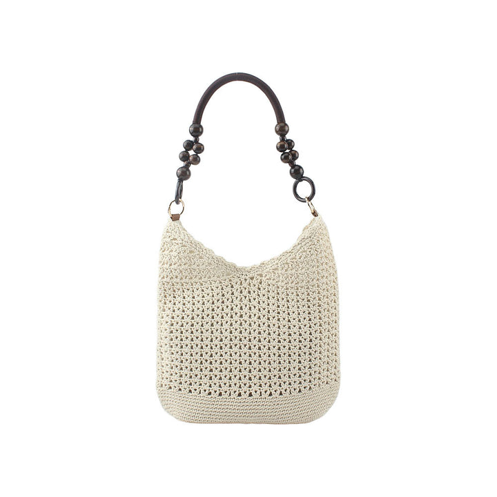 Handcrafted bag with wooden handles Bowlift