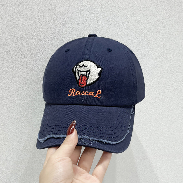 Unisex Embroidered Fun Character Cap Bowlift