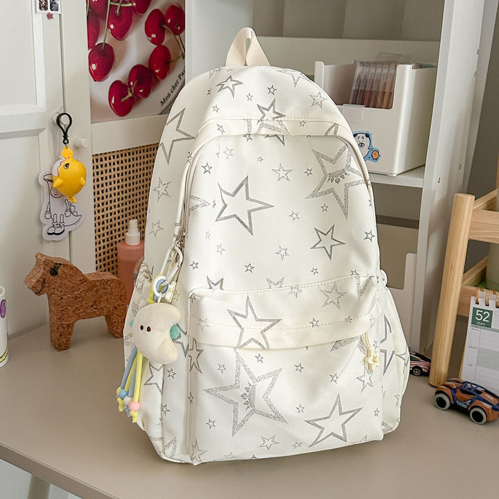 Backpack with Sparkling Stars Pattern Bowlift