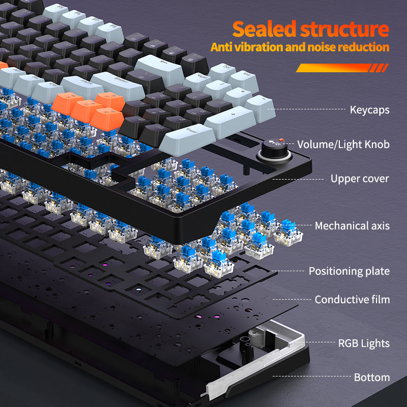 Backlit Mechanical Gaming Keyboard Bowlift