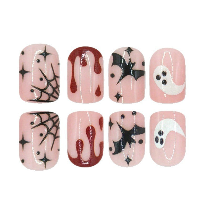 Artistic Halloween-Themed Nail Art Bowlift