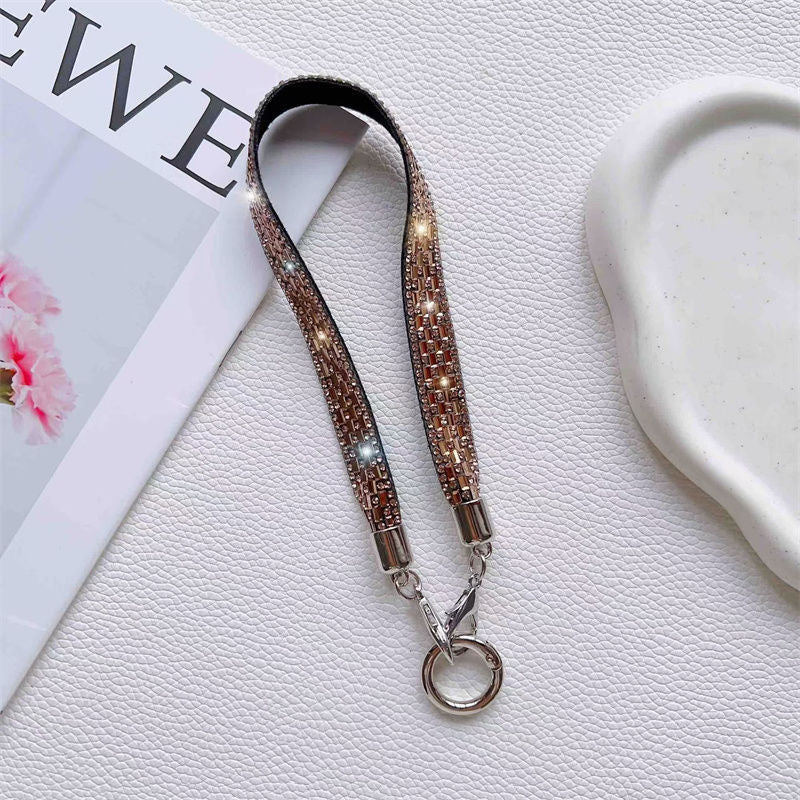 Decorative Rhinestone Phone Lanyard Bowlift