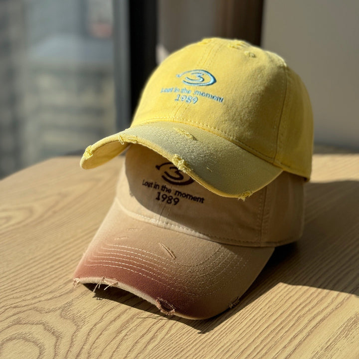 Men's Distressed Baseball Cap Bowlift
