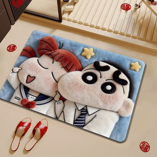 Kids' Cartoon Character Bath Mat