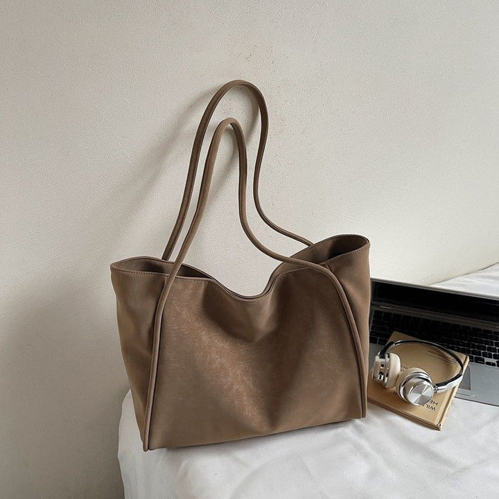 Chic Oversized Leather Tote Bag Bowlift