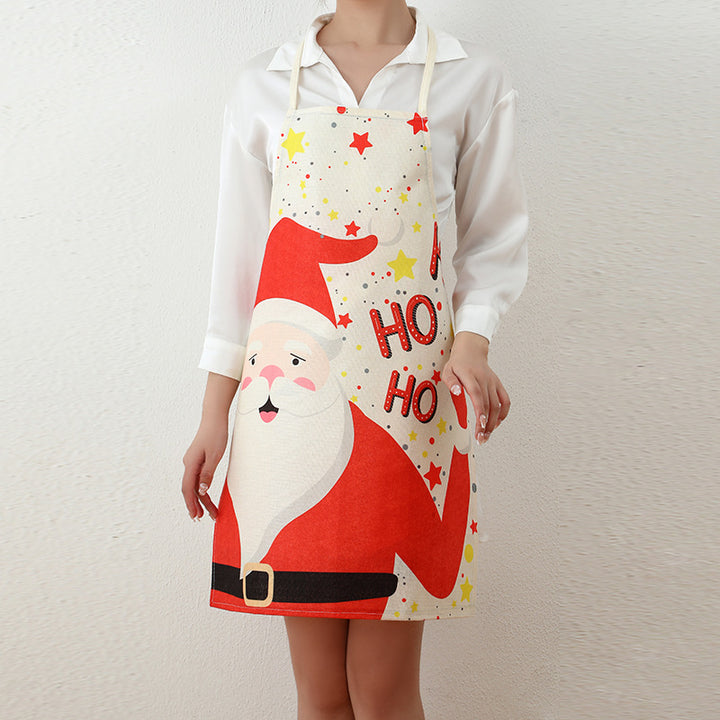 Santa-Themed Kitchen Apron Bowlift
