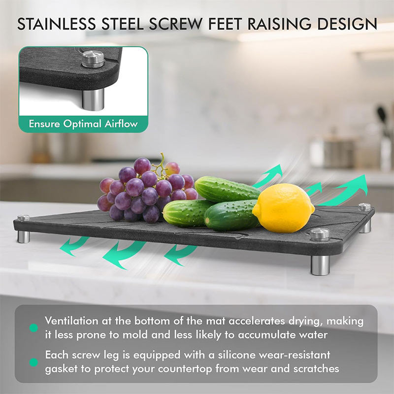 Non-Slip Kitchen Draining Board Bowlift