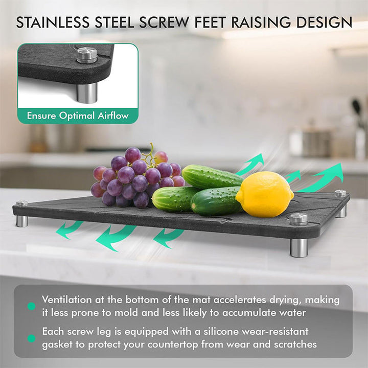 Non-Slip Kitchen Draining Board Bowlift