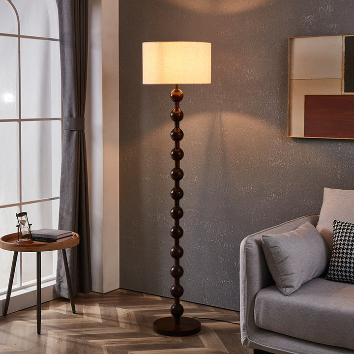 Contemporary Wooden Floor Lamp