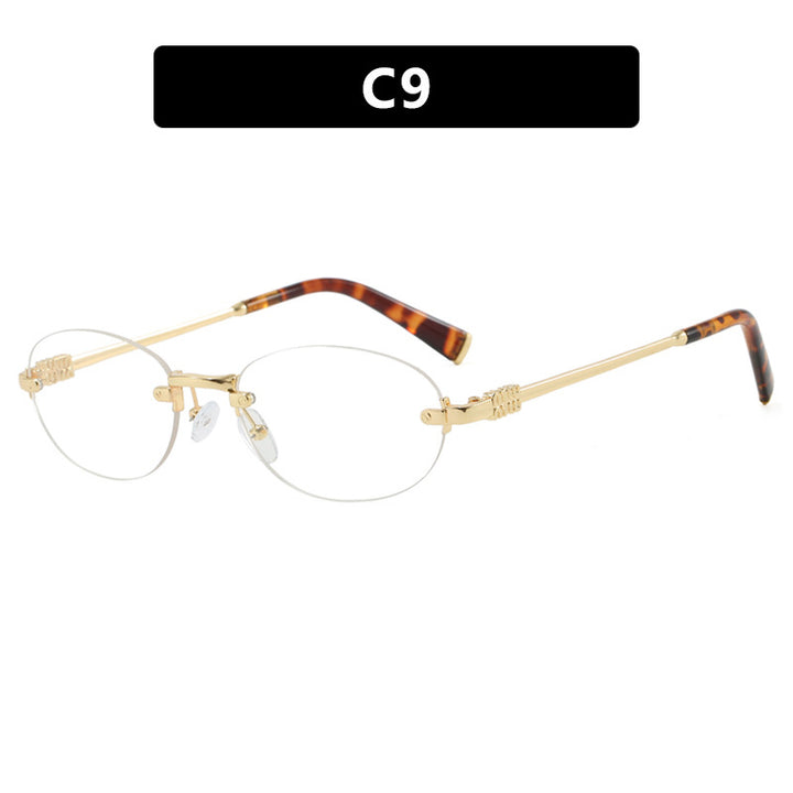 Women's fashion sunglasses with oval frame and elegant accents Bowlift