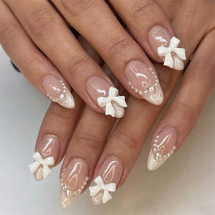 Elegant Decorative Press-On Nail Set