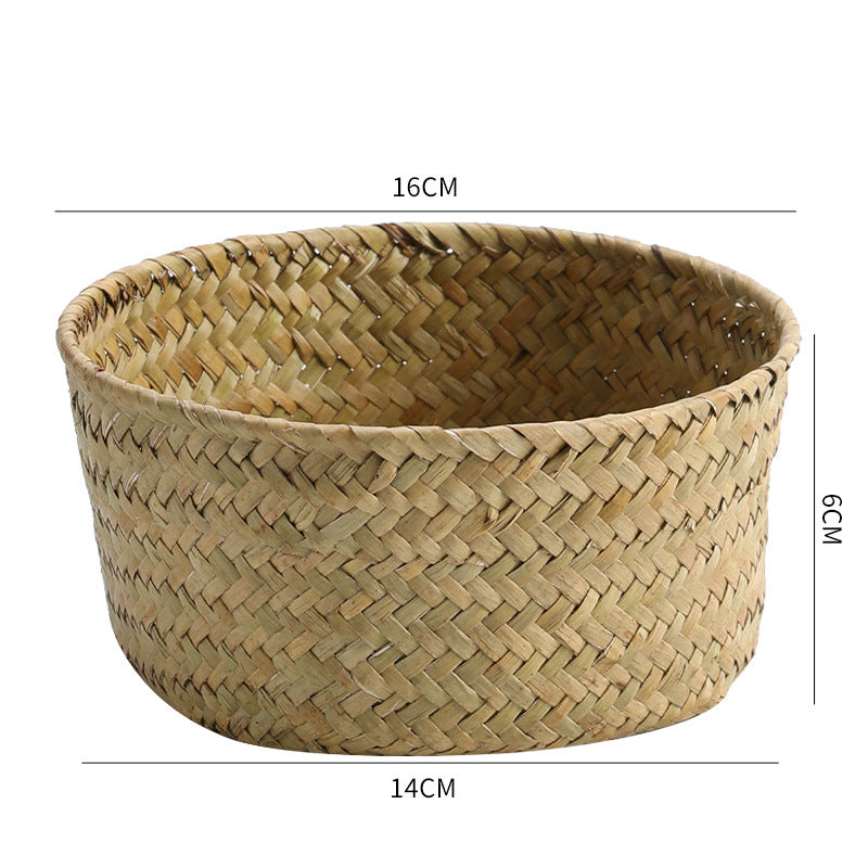 Handmade Natural Fiber Storage Basket Bowlift