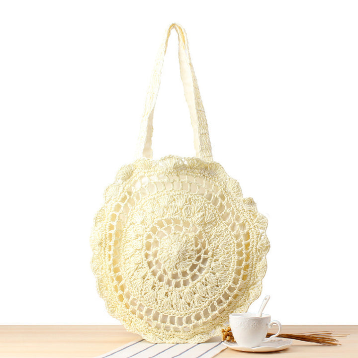 Handcrafted beach bag with artistic round design Bowlift