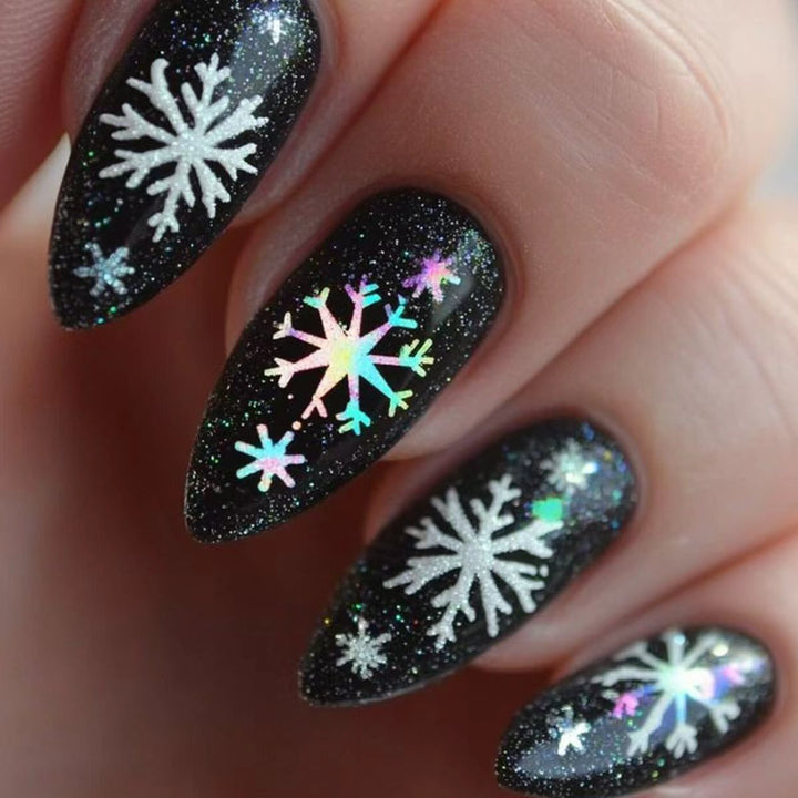 Creative Snowflake Nail Art Bowlift