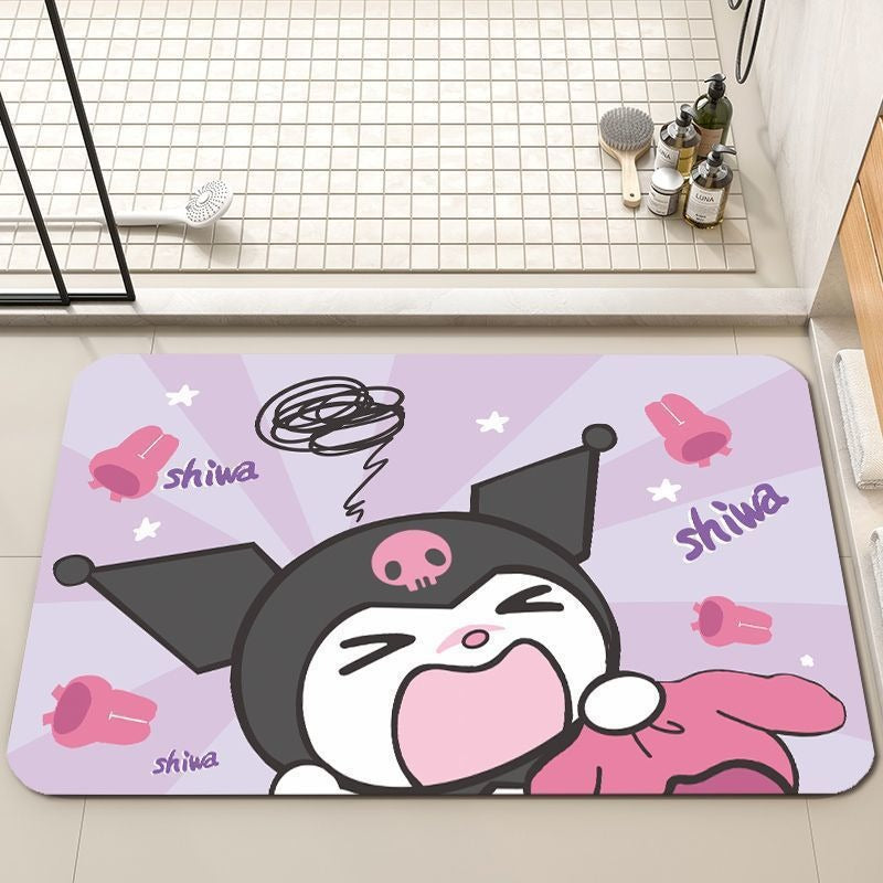 Playful Cartoon-Themed Bath Mat Bowlift