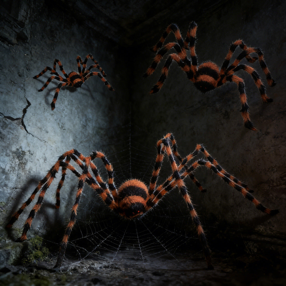 Realistic Plush Spider Decoration Bowlift