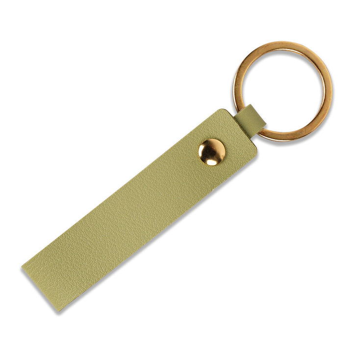 Unisex keychain with stylish faux leather design Bowlift