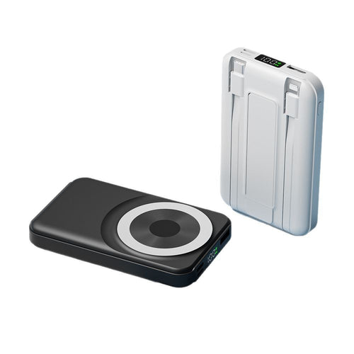 Portable power bank with integrated charging cable Bowlift