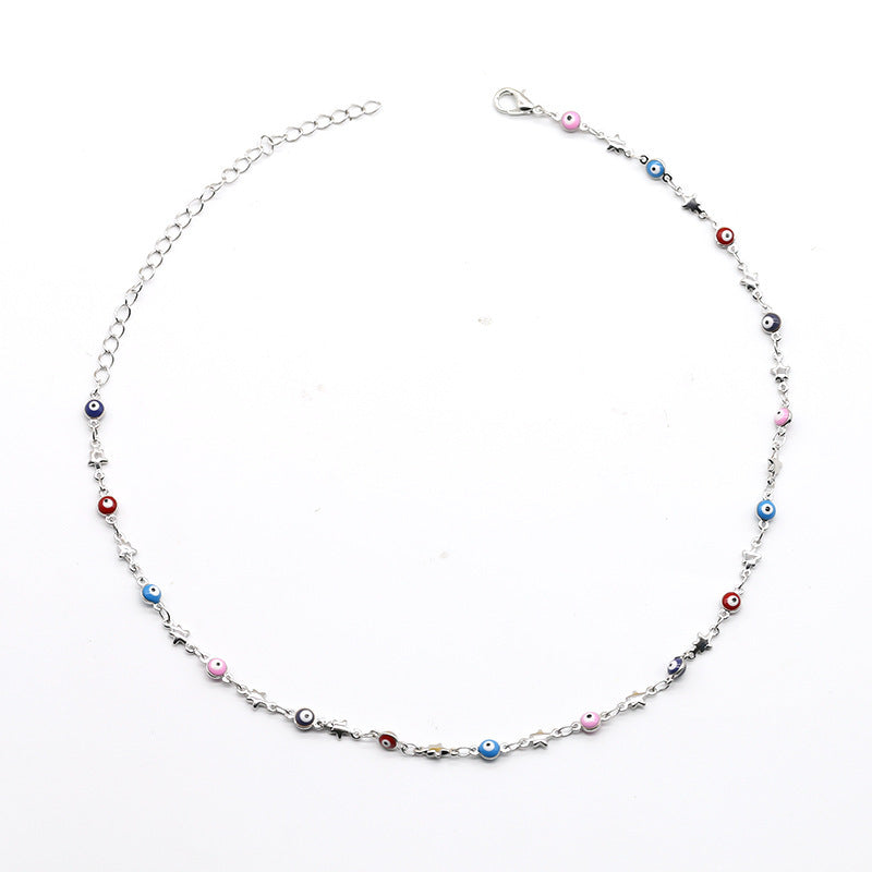 Colorful Bead Chain Necklace Bowlift