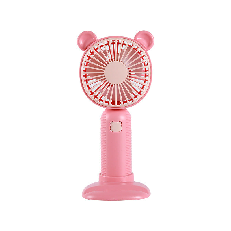Women Portable Table Fan with Animal Ears Bowlift