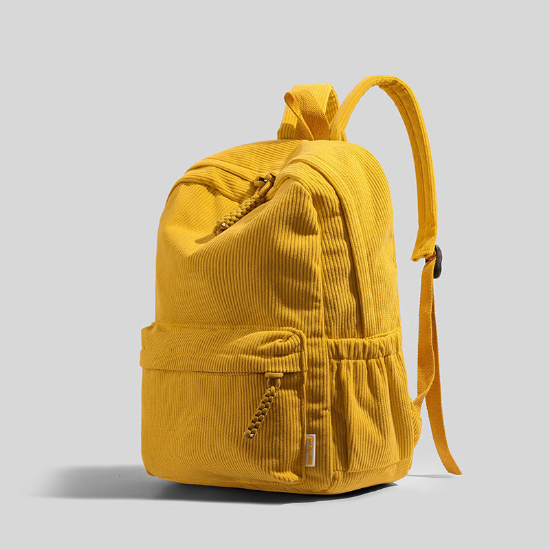 Ribbed Fabric Lightweight Backpack Bowlift