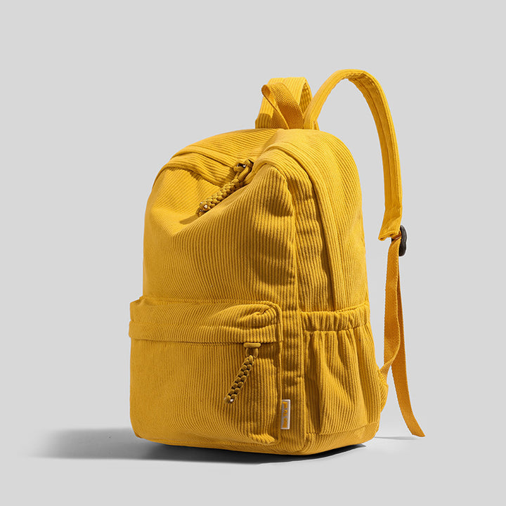 Ribbed Fabric Lightweight Backpack Bowlift