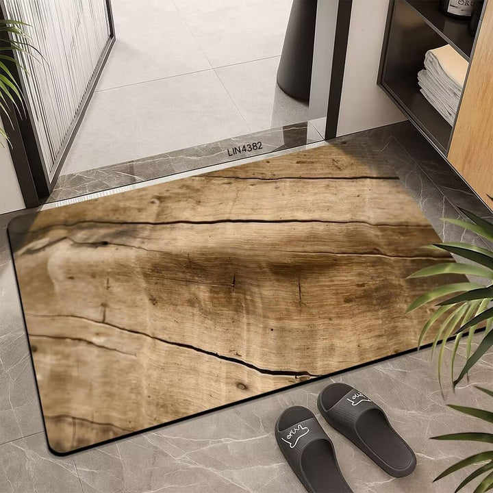 Textured Geometric Area Mat Bowlift