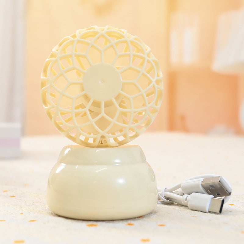 Women Portable Mini Table Fan with Flexible Tilt Mechanism Bowlift