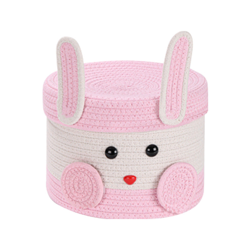 Plush Rabbit Storage Basket Bowlift