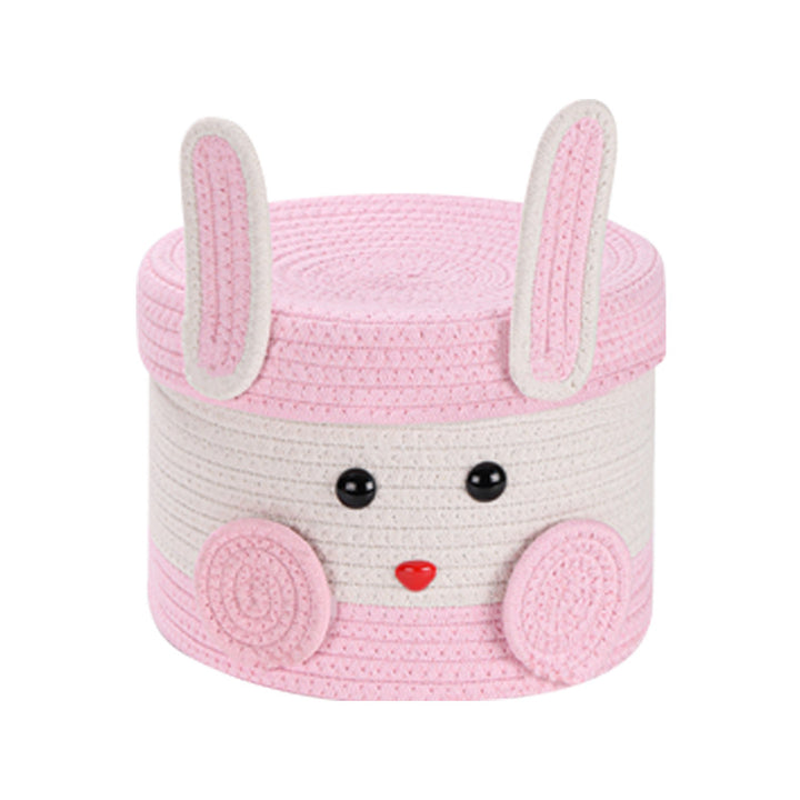 Plush Rabbit Storage Basket Bowlift