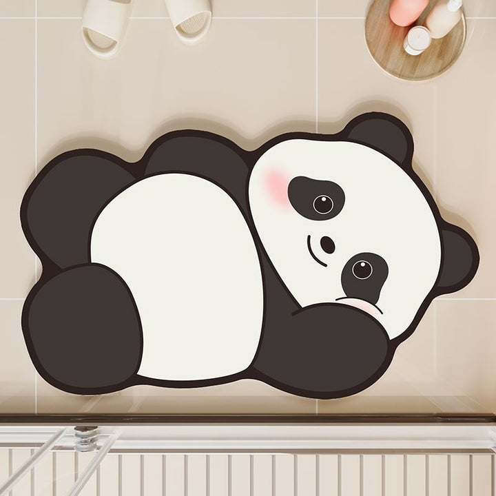 Cute Panda Shaped Bath Mat