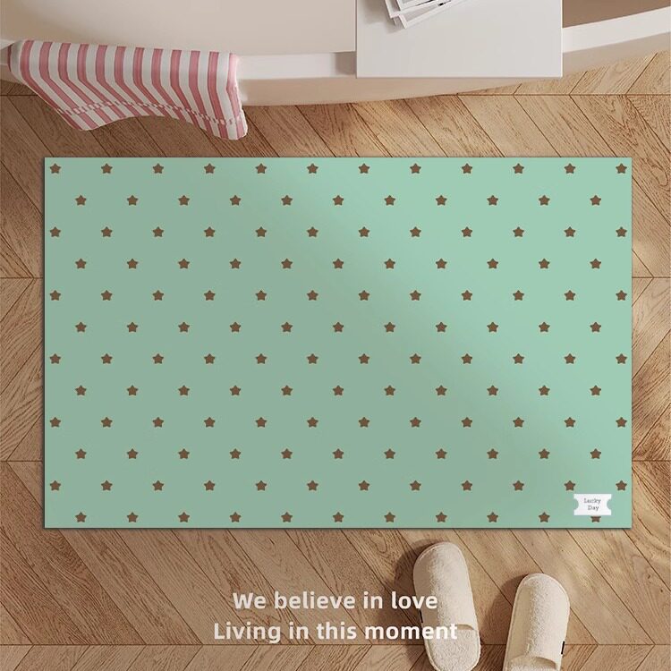 Cozy Star Pattern Bath Mat Bowlift