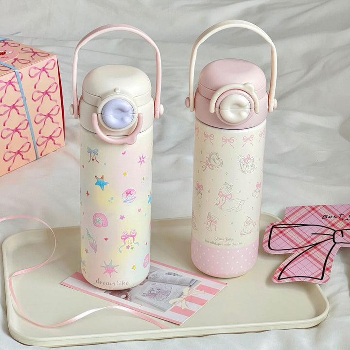 Ladies Insulated Motivational Water Bottle Bowlift