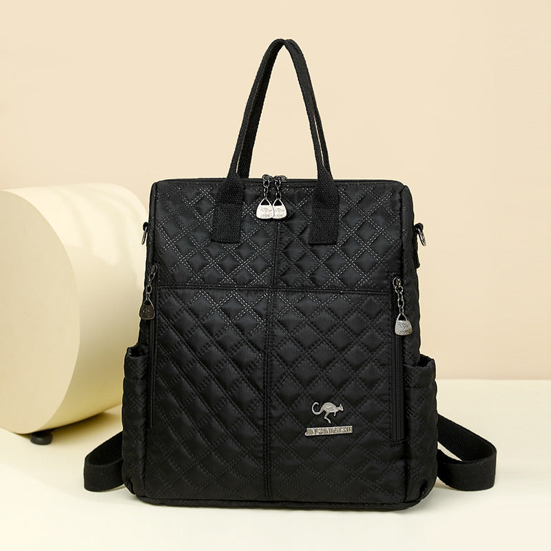 Quilted Multi-Functional Backpack Bowlift