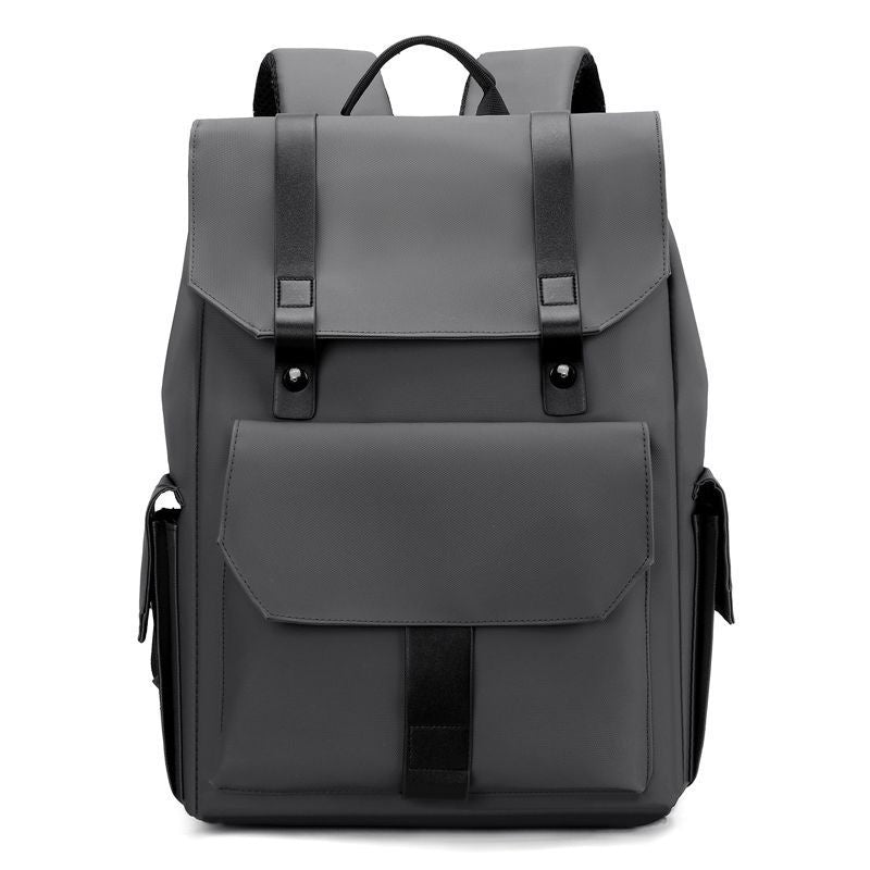Elegant backpack with numerous compartments and reinforced back Bowlift