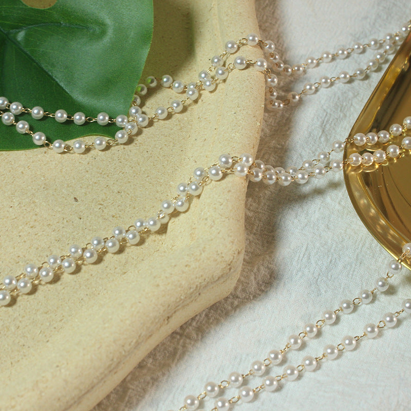 Elegant pearl glasses chain Bowlift