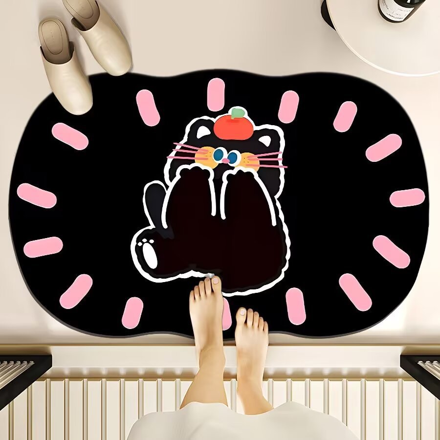 Cute Cartoon Bear Bath Mat Bowlift