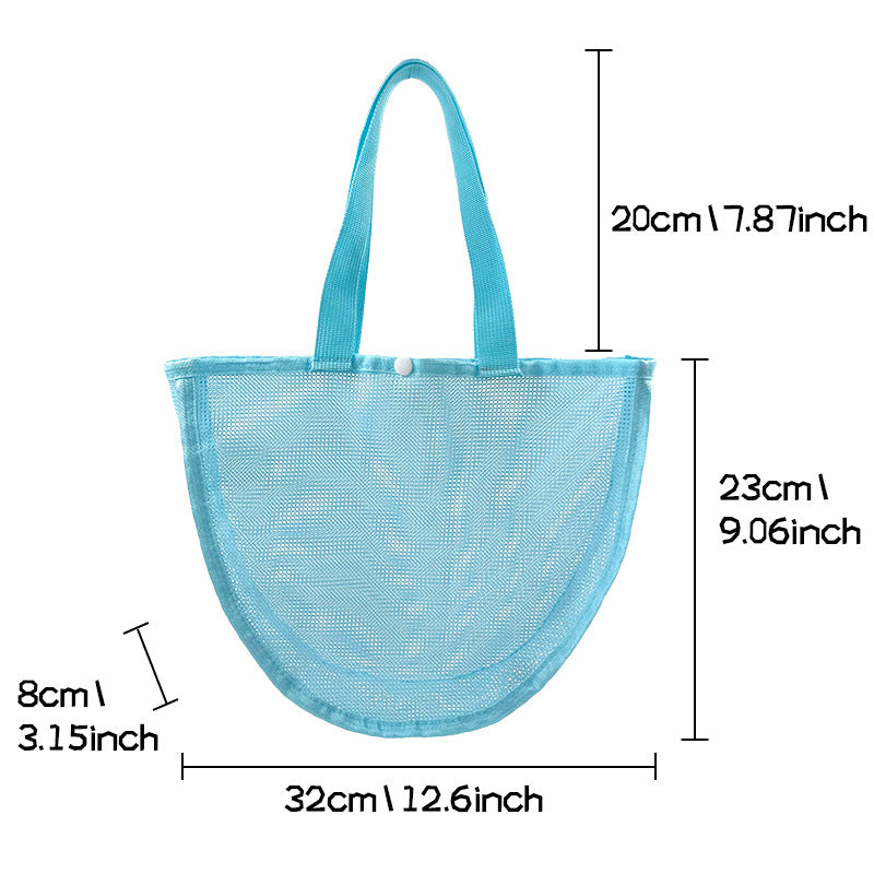 Durable mesh beach bag with wide straps Bowlift