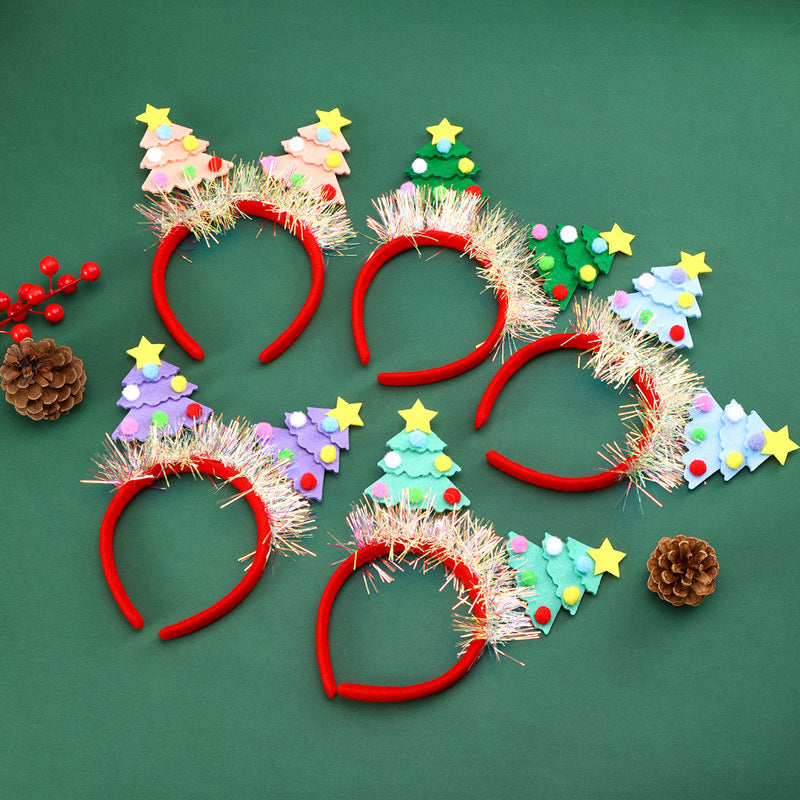 Festive Christmas Tree Headband Bowlift