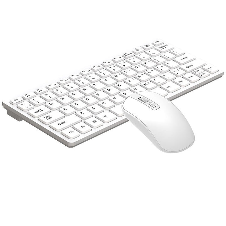 Compact Wireless Keyboard and Mouse Set Bowlift
