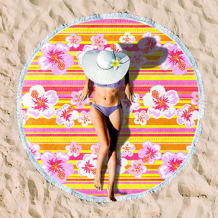 Rundstrand towel with unique sunset design Bowlift