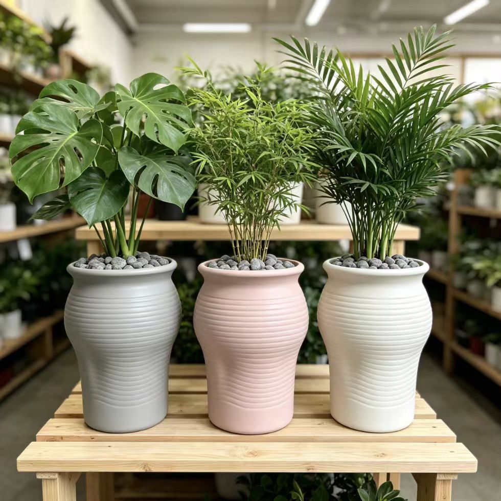 Decorative Textured Planter Vase Bowlift