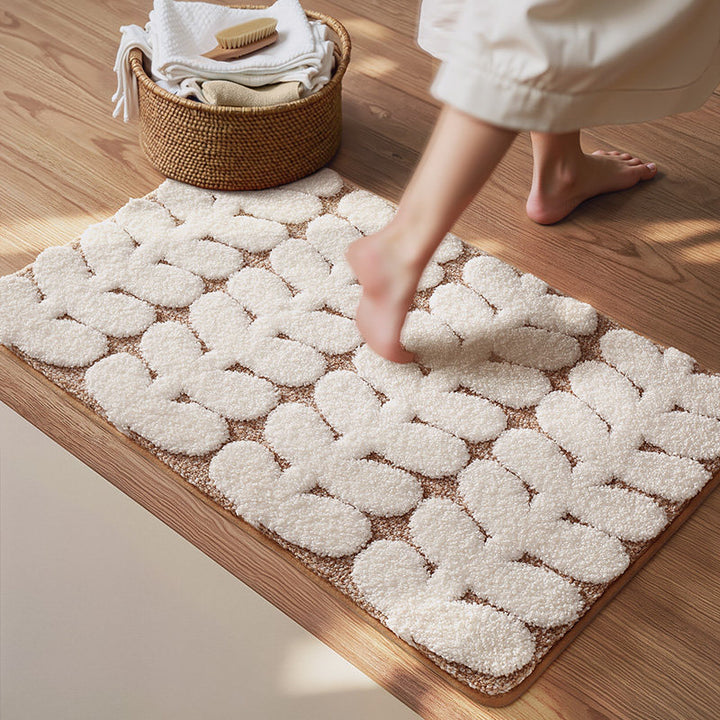 Plush Decorative Bath Mat Bowlift