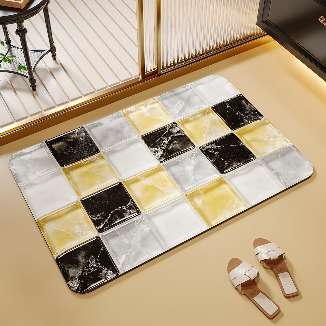 Decorative Waterproof Bathroom Mat Bowlift