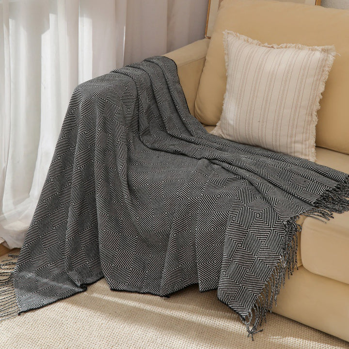 Decorative Woven Throw Blanket Bowlift