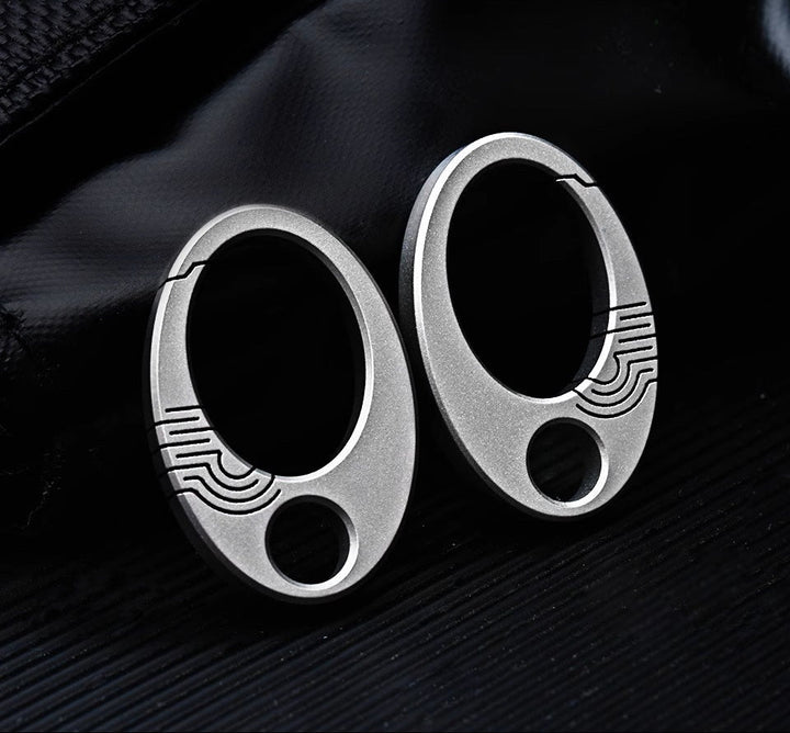 BowLift | Exquisite Mini Pure Titanium Keychain: EDC Press-Lock Charm Tool