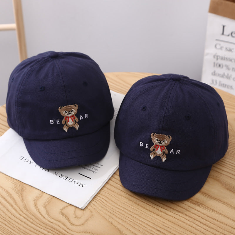 Women's Cute Bear-Embroidered Baseball Cap Bowlift