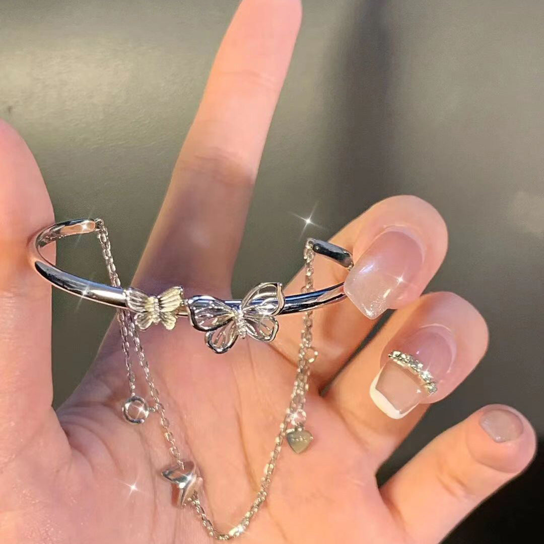Butterfly Charm Adjustable Bracelet Bowlift