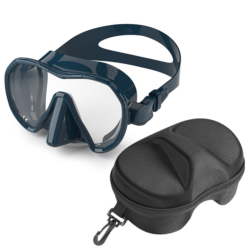 Diving mask with wide field of vision and comfortable wearing comfort Bowlift