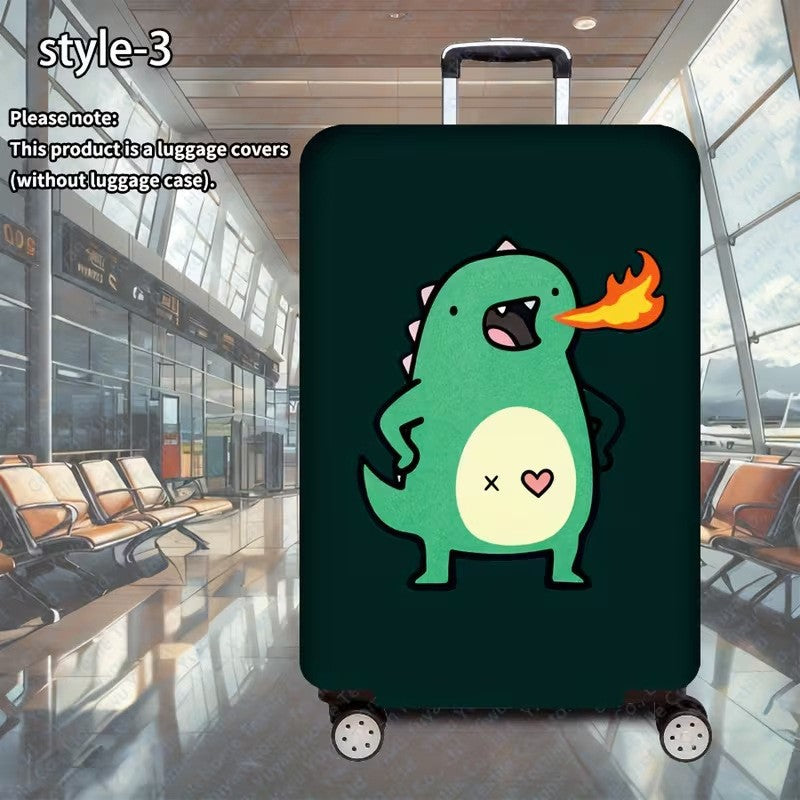 Unisex Luggage Cover with Creative Dinosaur Design Bowlift